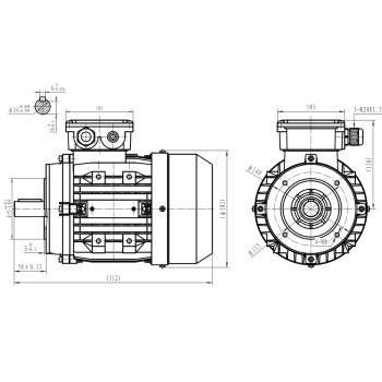 Silnik elektryczny 1,1kW 1400 obr/min. 90B14